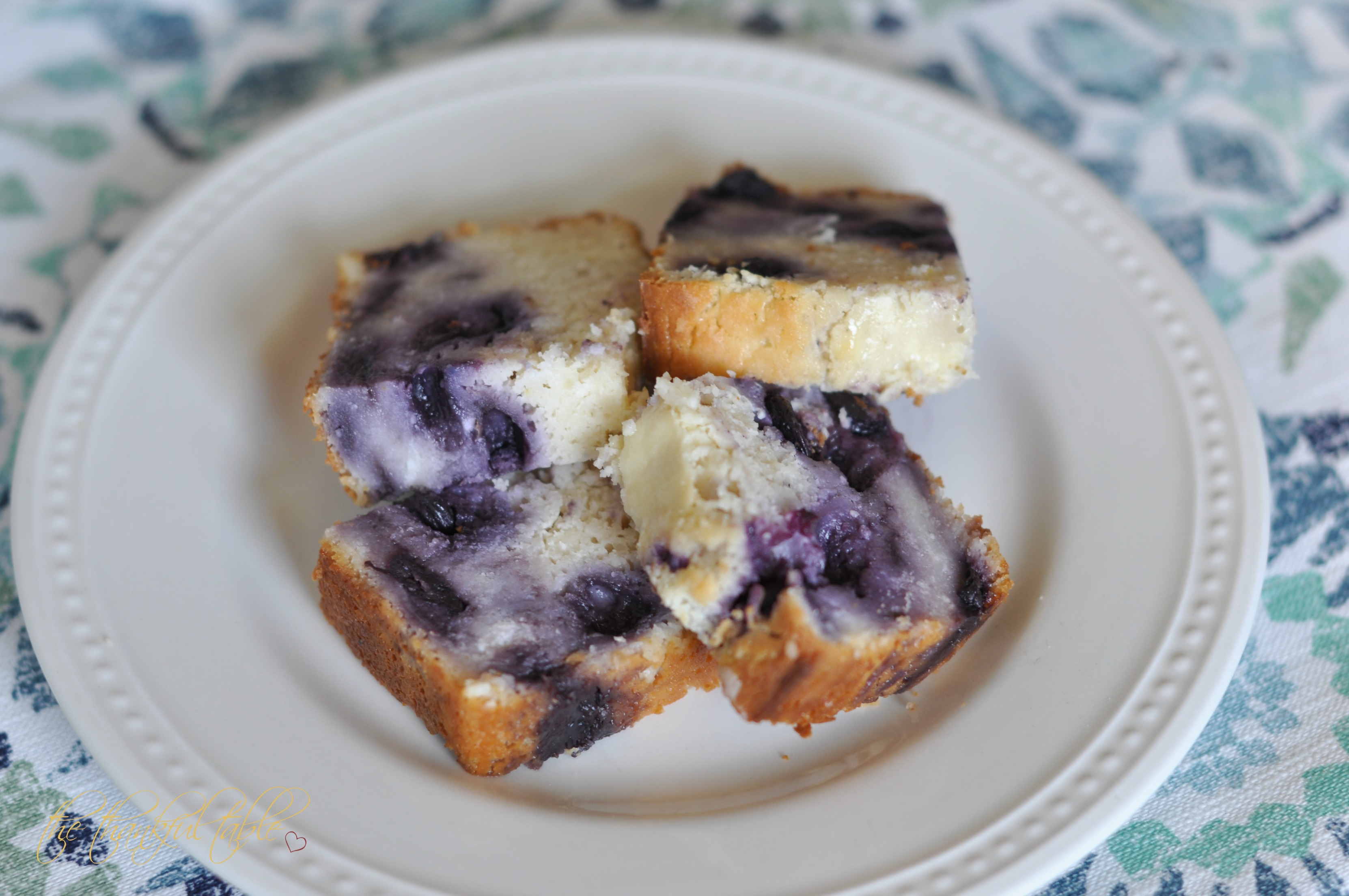 Lemon Blueberry Cream Cheese Bread | The Thankful Table