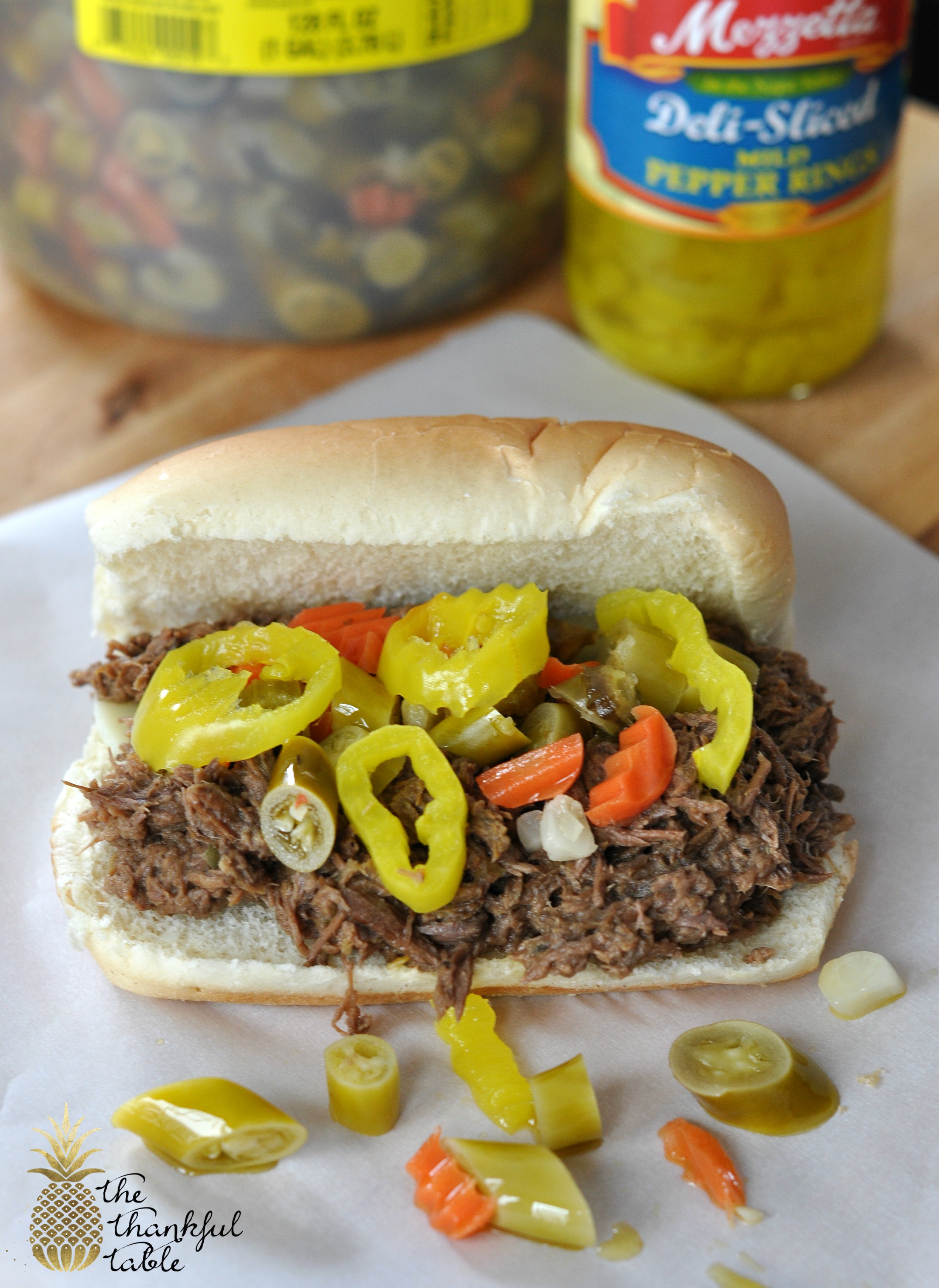 Chicago~Style Italian Beef Sandwiches | The Thankful Table