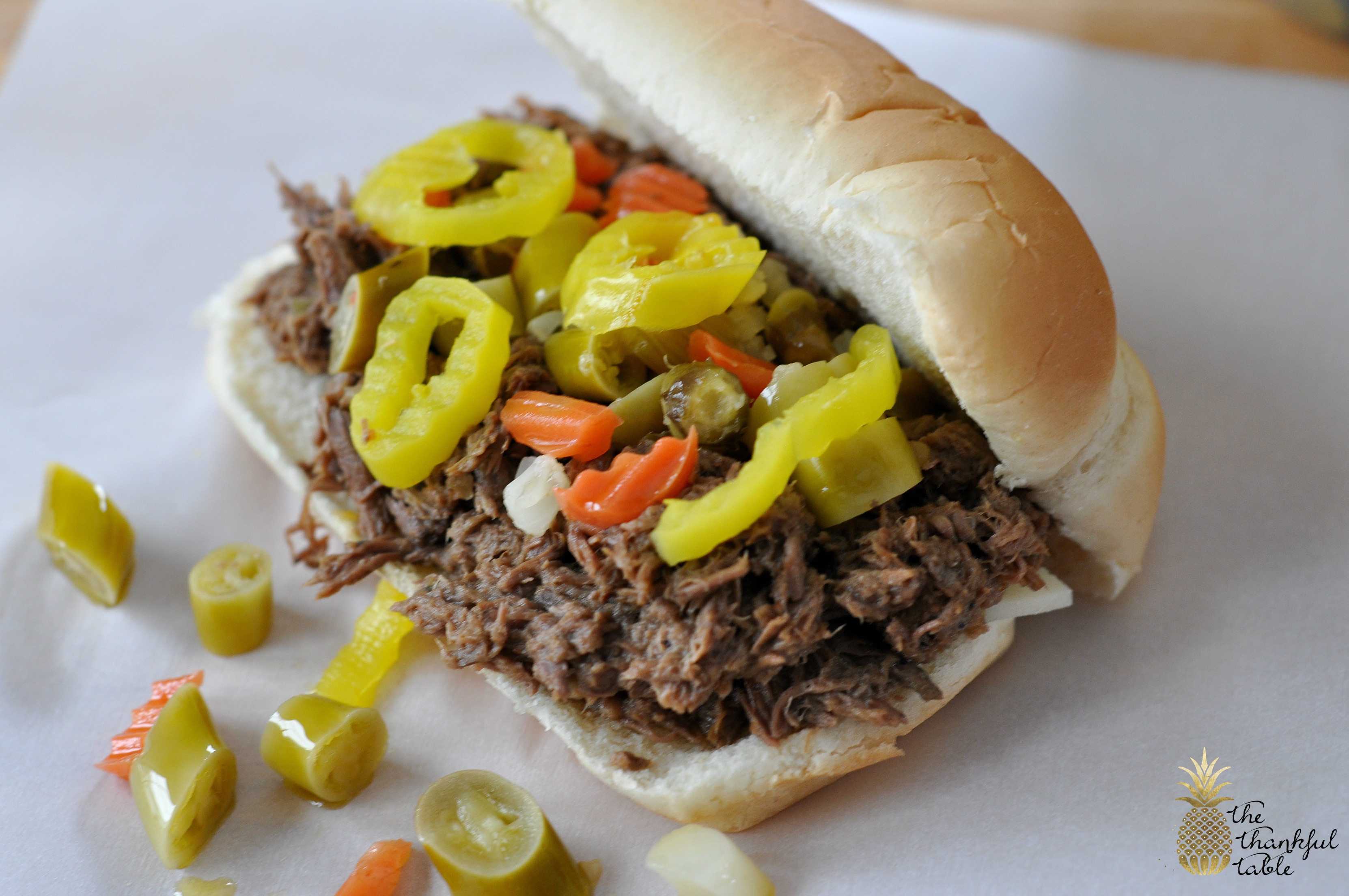 Chicago~Style Italian Beef Sandwiches | The Thankful Table